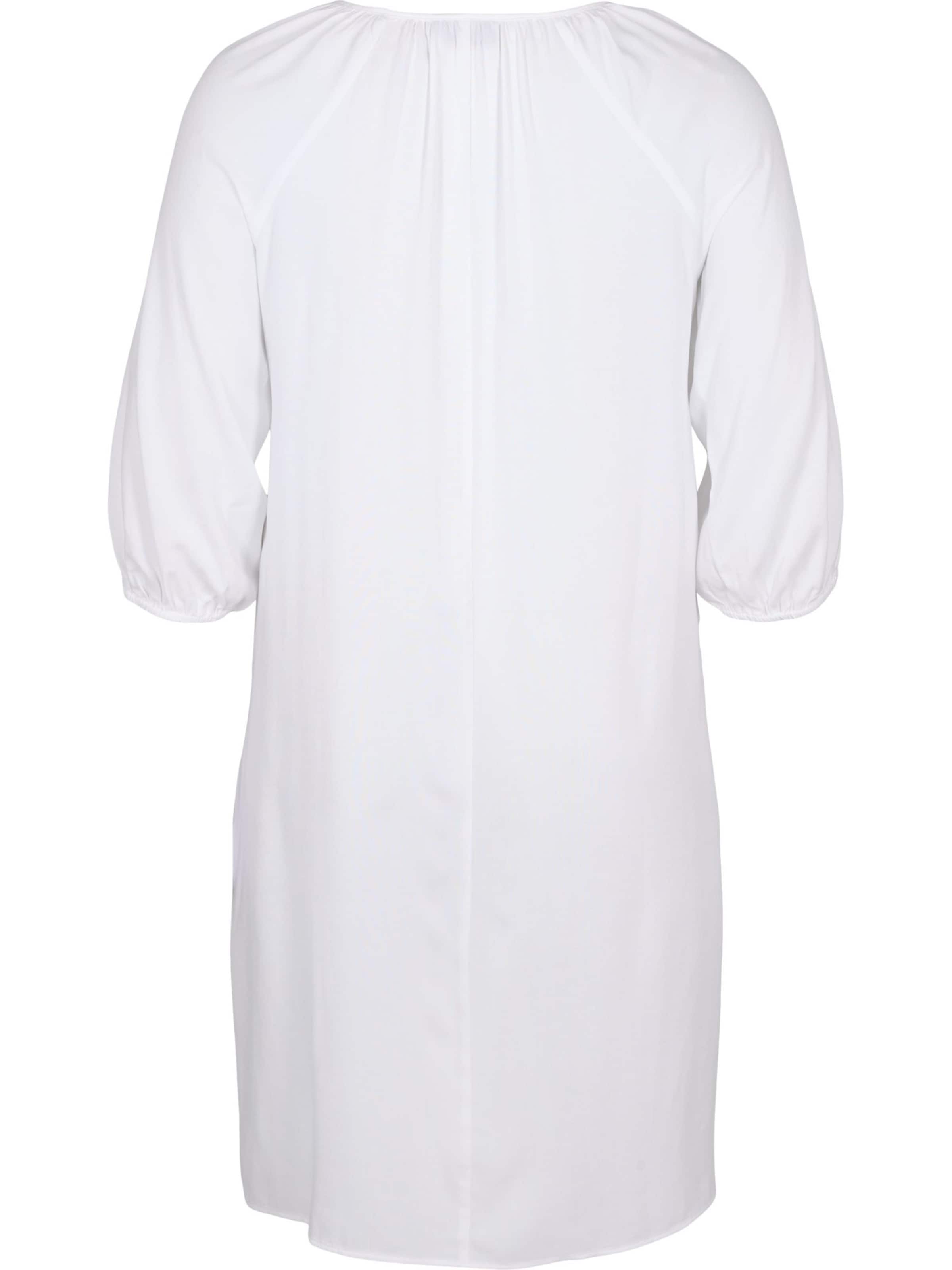 Frauen Große Größen Zizzi Kleid 'XWINONA' in Weiß - EH36337