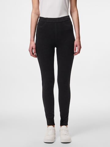 Skinny Jeggings 'PCJumbo' PIECES en noir : devant
