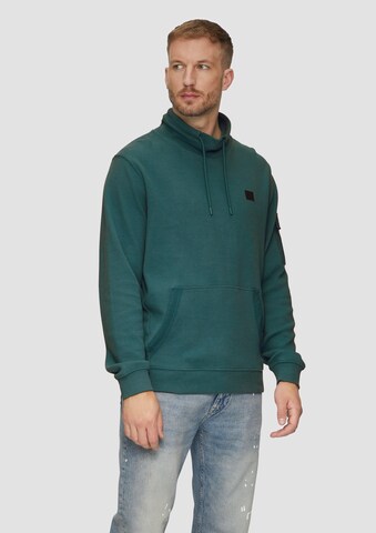 s.Oliver Sweatshirt in Groen: voorkant