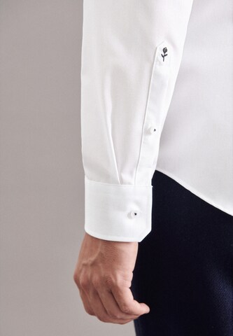 SEIDENSTICKER Slim fit Business Shirt ' Slim ' in White