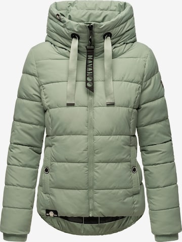 NAVAHOO Winter Jacket 'Amayaa' in Green: front