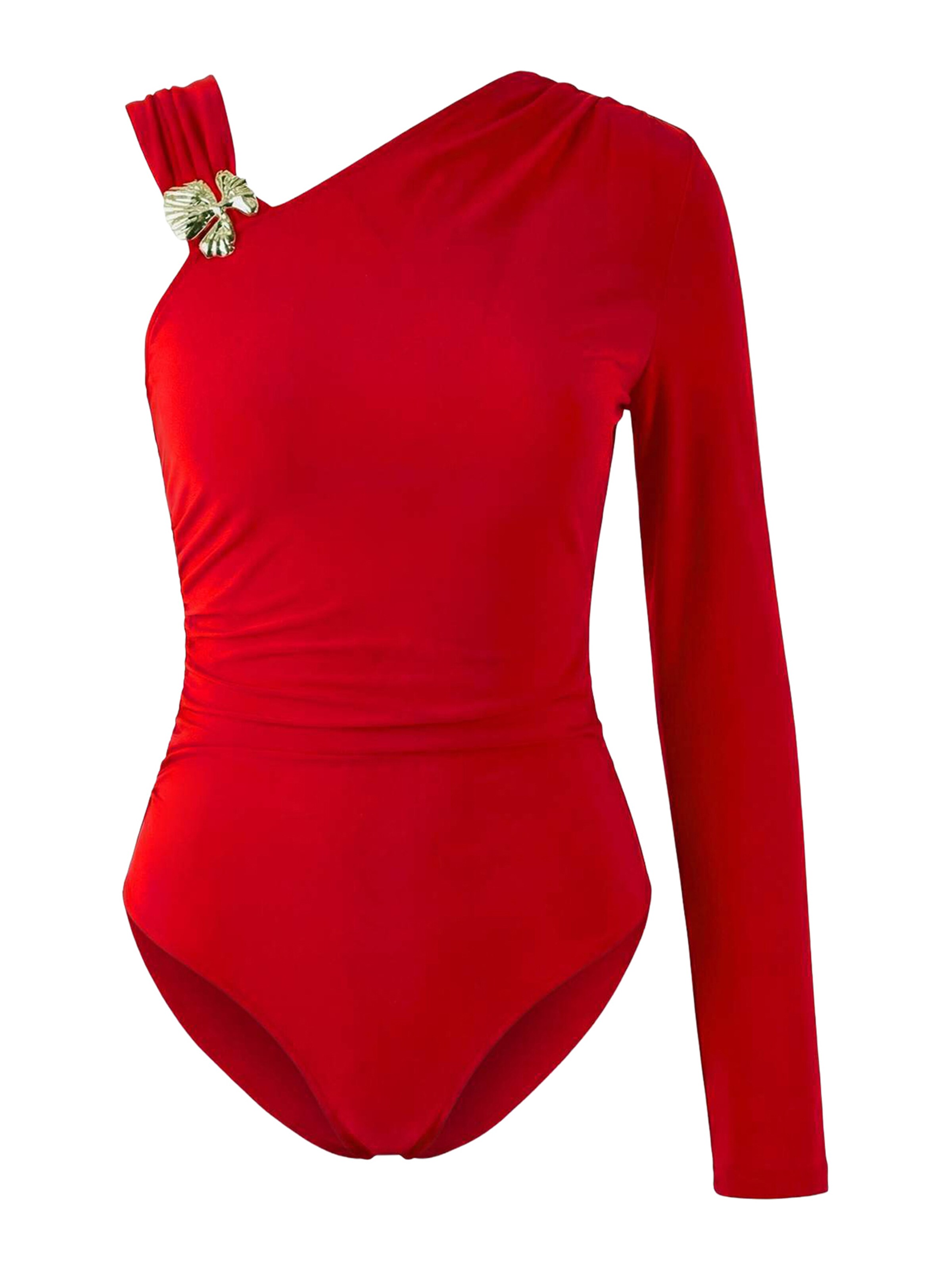 Trendyol - Body camiseta en rojo: frente