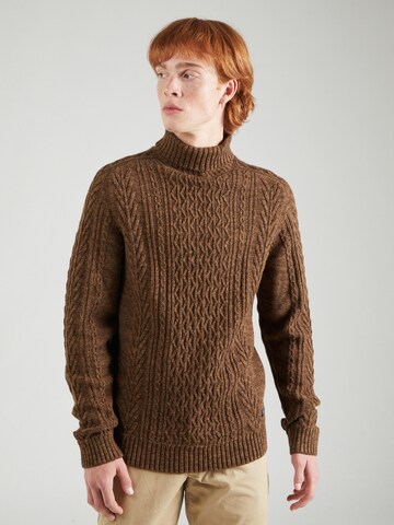 Pull-over BLEND en marron : devant