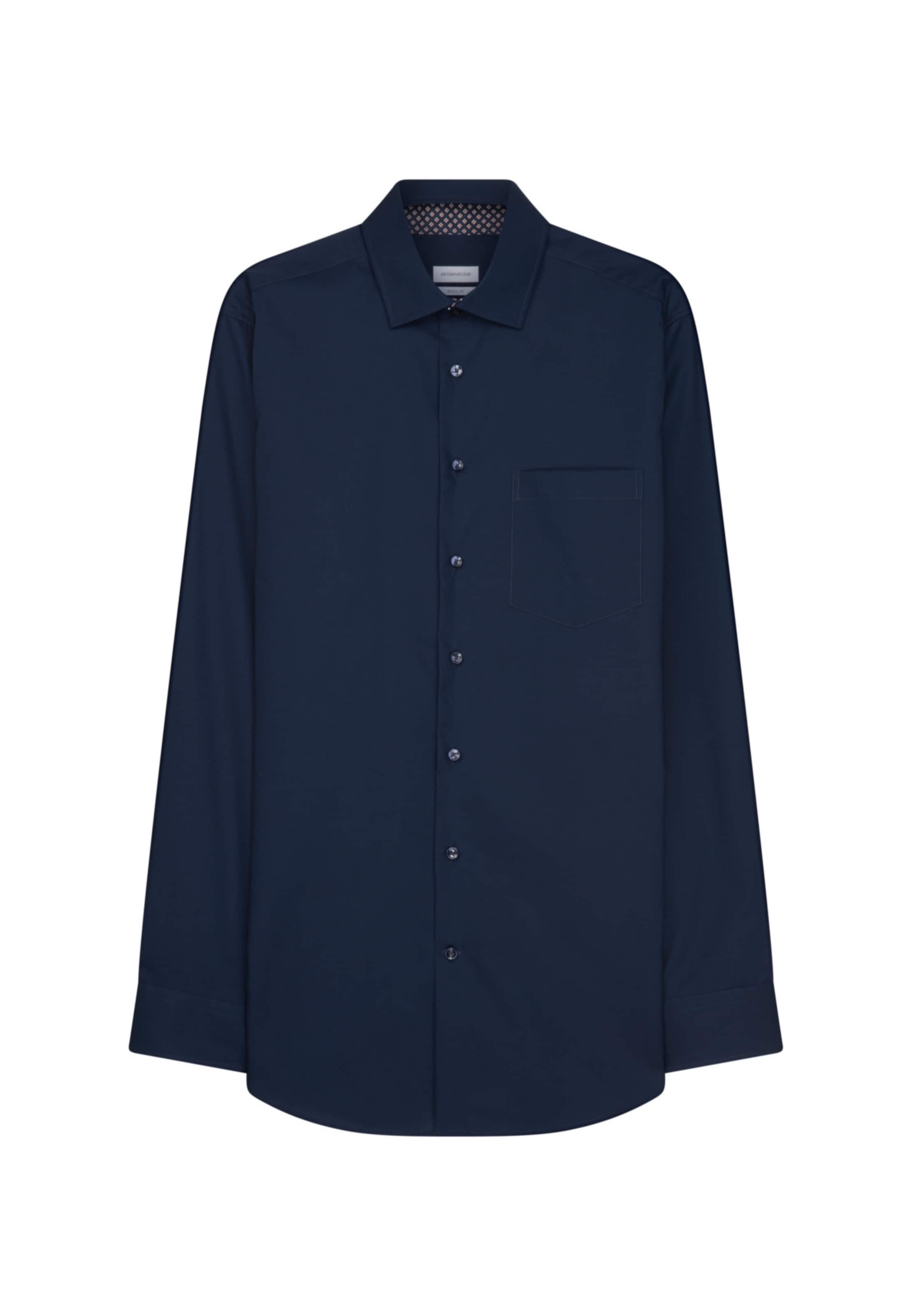 Coupe regular Chemise business SEIDENSTICKER en bleu : devant