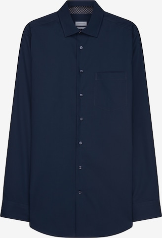 Coupe regular Chemise business SEIDENSTICKER en bleu : devant