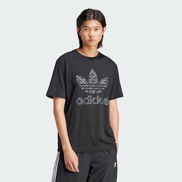 ADIDAS ORIGINALS Shirt 'Classic' in Zwart: voorkant