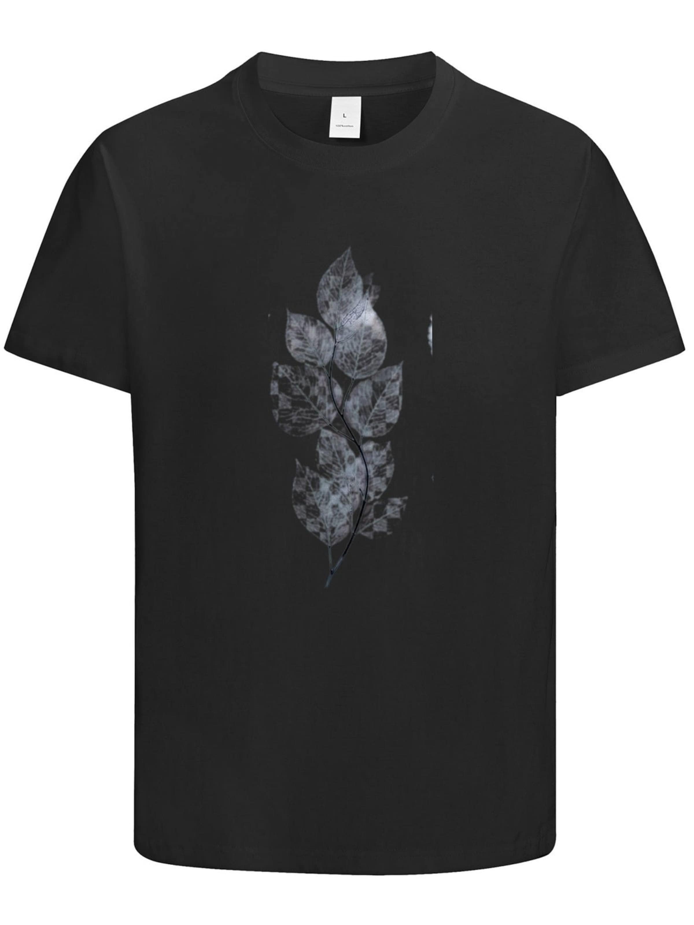 HUSKSWARE Shirt 'Grafik'‌‌‌‌‌‌‌‌‌‌ in Schwarz: Vorderseite