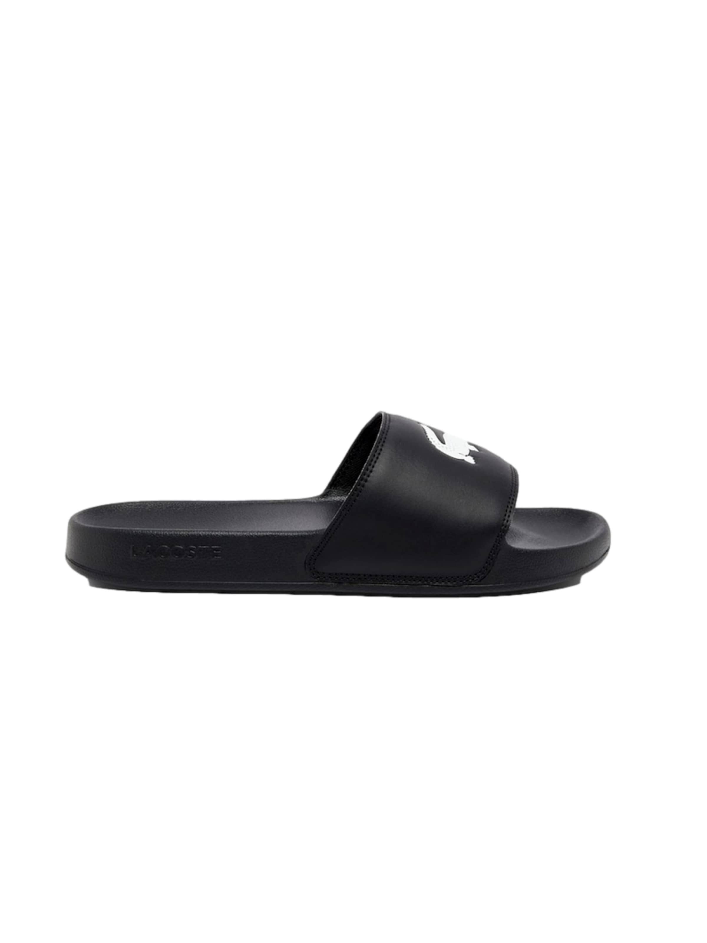 LACOSTE Pantoletter 'Serve Slides 0.0' i sort