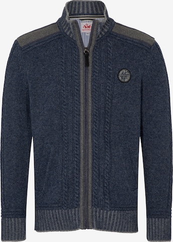 SPIETH & WENSKY Strickjacke 'Erato' in Blau: Vorderseite