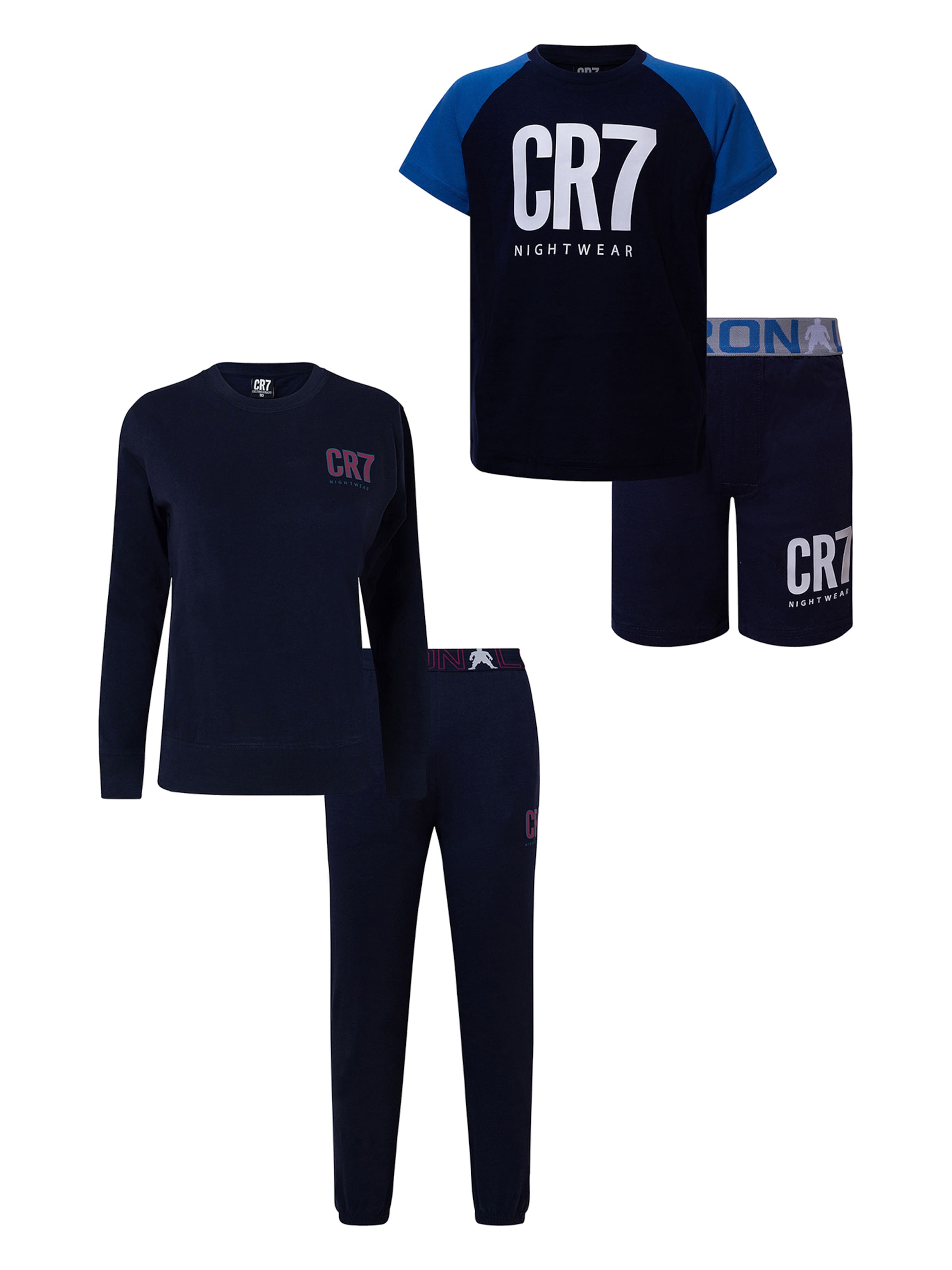 CR7 - Cristiano Ronaldo Pajamas ' CR7 ' in Blue: front