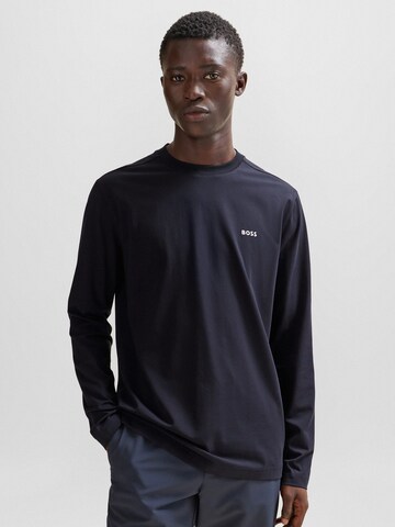 T-Shirt BOSS en bleu : devant