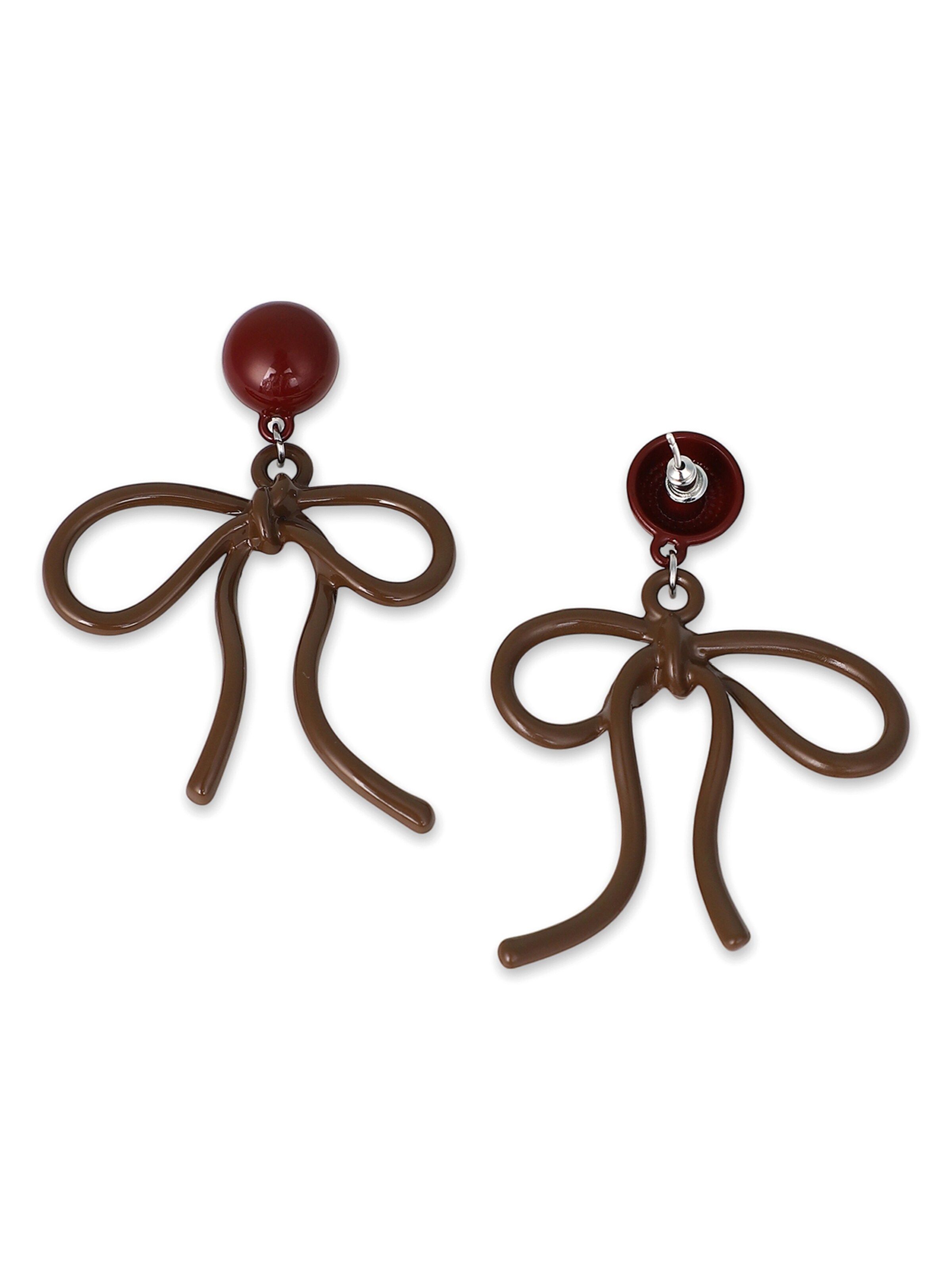 SOHI - Pendientes 'Tia' en marrón