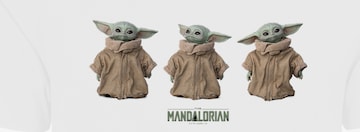 F4NT4STIC Shirt 'The Mandalorian The Child Baby Yoda' in Wit: voorkant