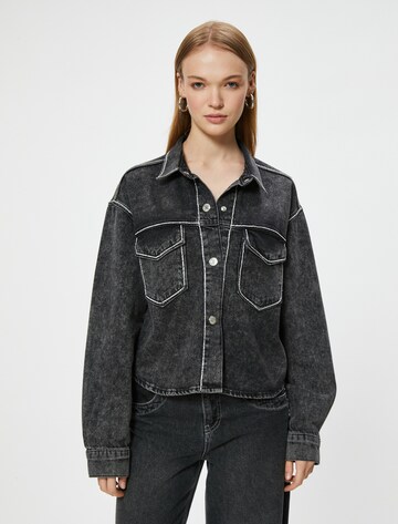 Koton Between-season jacket in Black: front