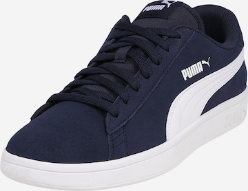 PUMA - Zapatillas deportivas bajas 'Smash V2' en azul: frente