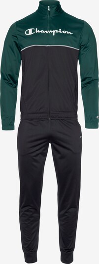 Champion Authentic Athletic Apparel Trainingsanzug in dunkelgrün / schwarz / weiß, Produktansicht