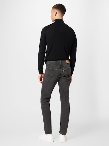 LEVI'S ® Slimfit Jeans '512 Slim Taper Lo Ball' i svart