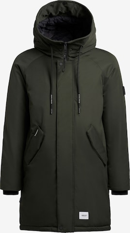 khujo Välikausitakki 'Hant' värissä vihreä: etupuoli