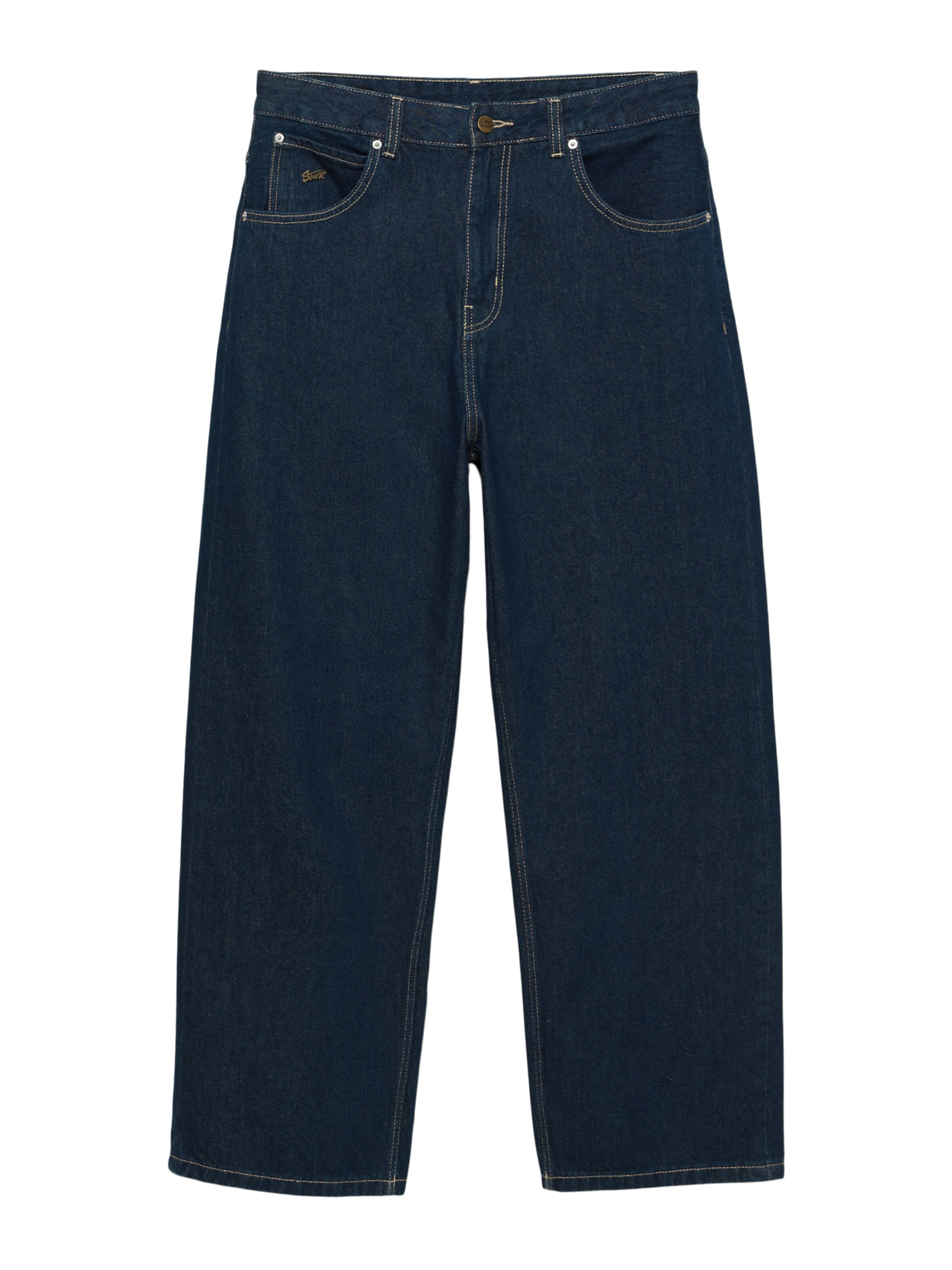Pull&Bear Baggy Jeans in Blau: Vorderseite
