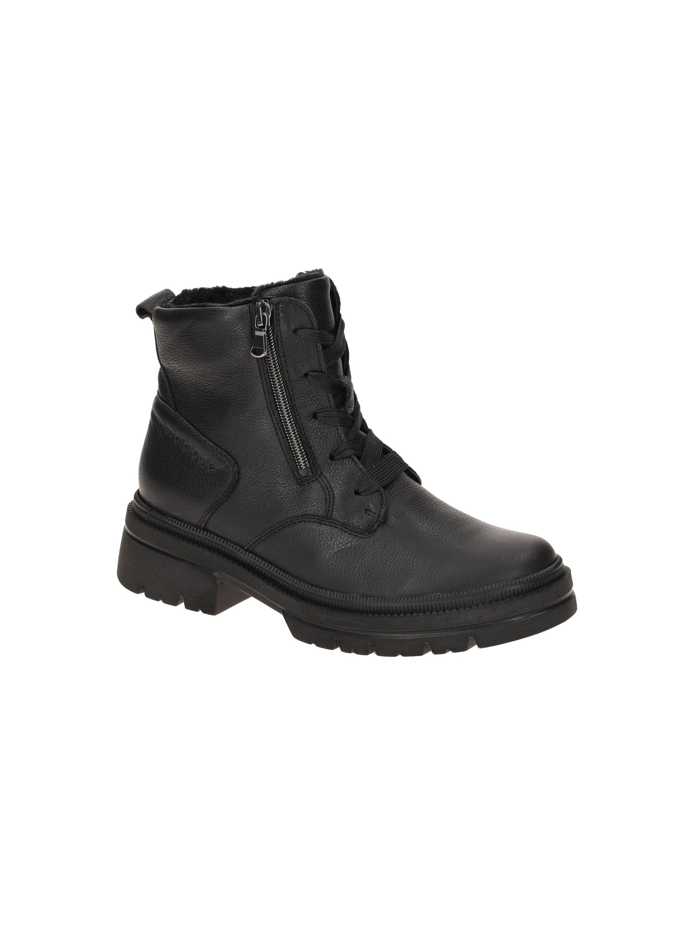 WALDLÄUFER Boots 'Waldläufer Amara Schuhe Boots schwarz H-Weite dünn gefüttert' in Black: front