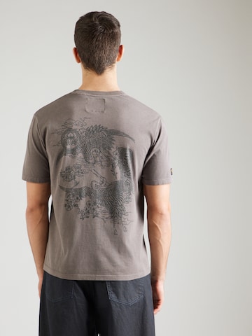 Superdry & Co Shirt 'TOKYO NARRATIVE' in Grey: front