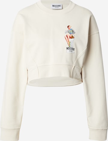 Bluză de molton de la Moschino Jeans pe bej: față