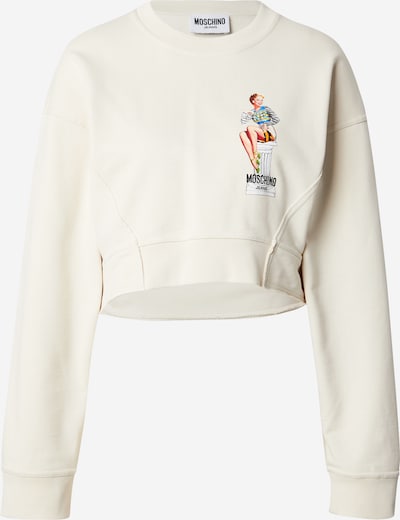 Moschino Jeans Collegepaita värissä nude / norsunluu / musta / offwhite, Tuotenäkymä