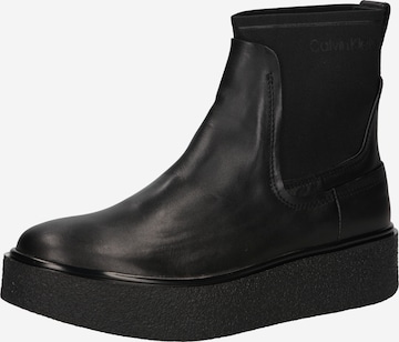 Chelsea Boots Calvin Klein en noir : devant