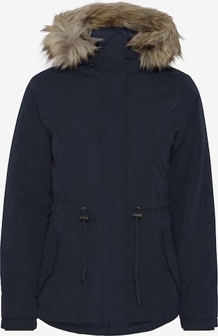 Oxmo Winterjas 'LONA' in Blauw: voorkant