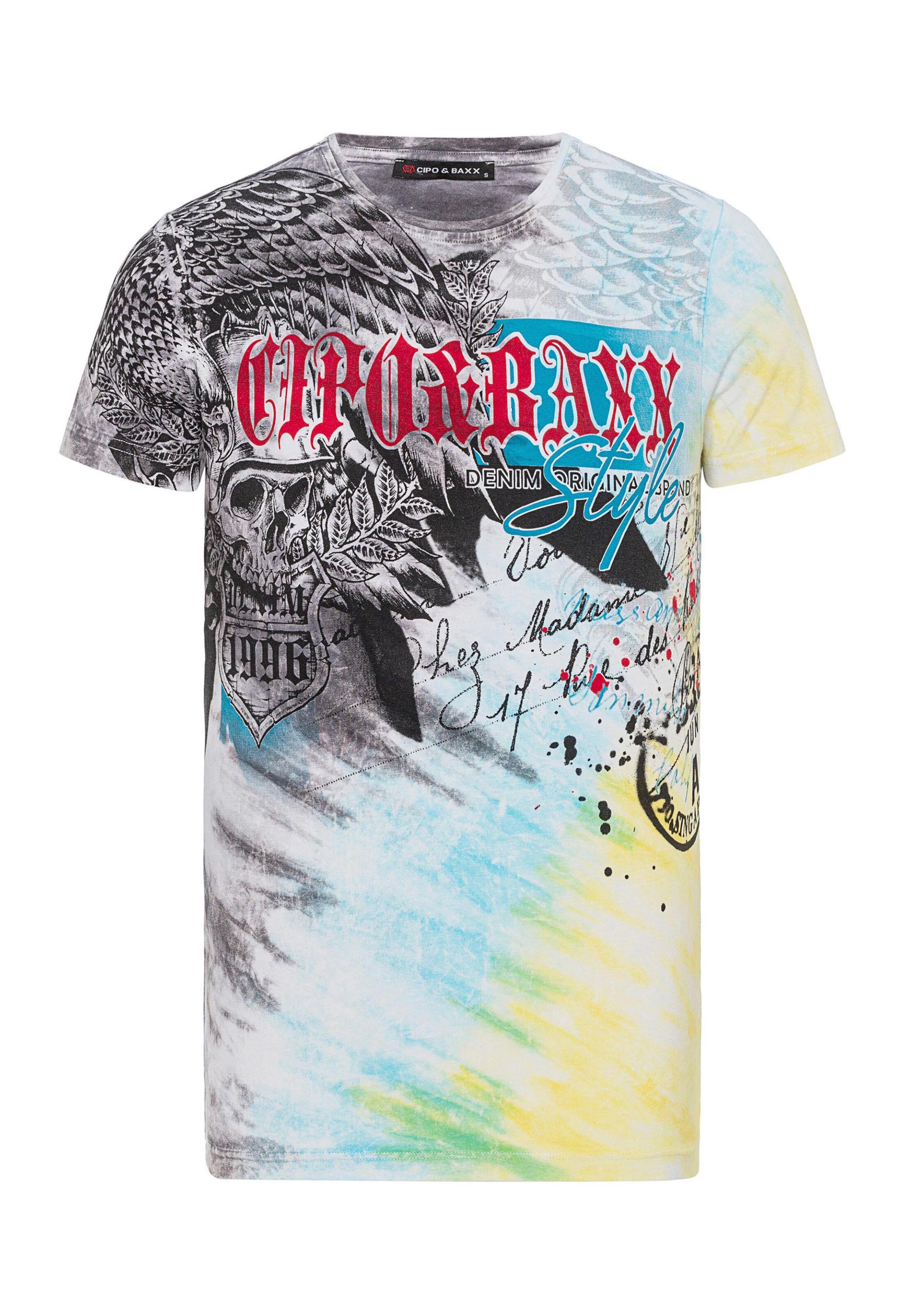 CIPO & BAXX Shirt in Mixed colours: front