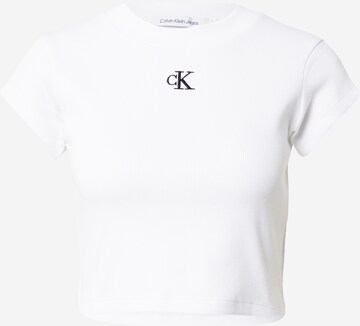 Calvin Klein Jeans Regular Shirt in White: front