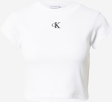 Calvin Klein Jeans Regular Shirt in White: front