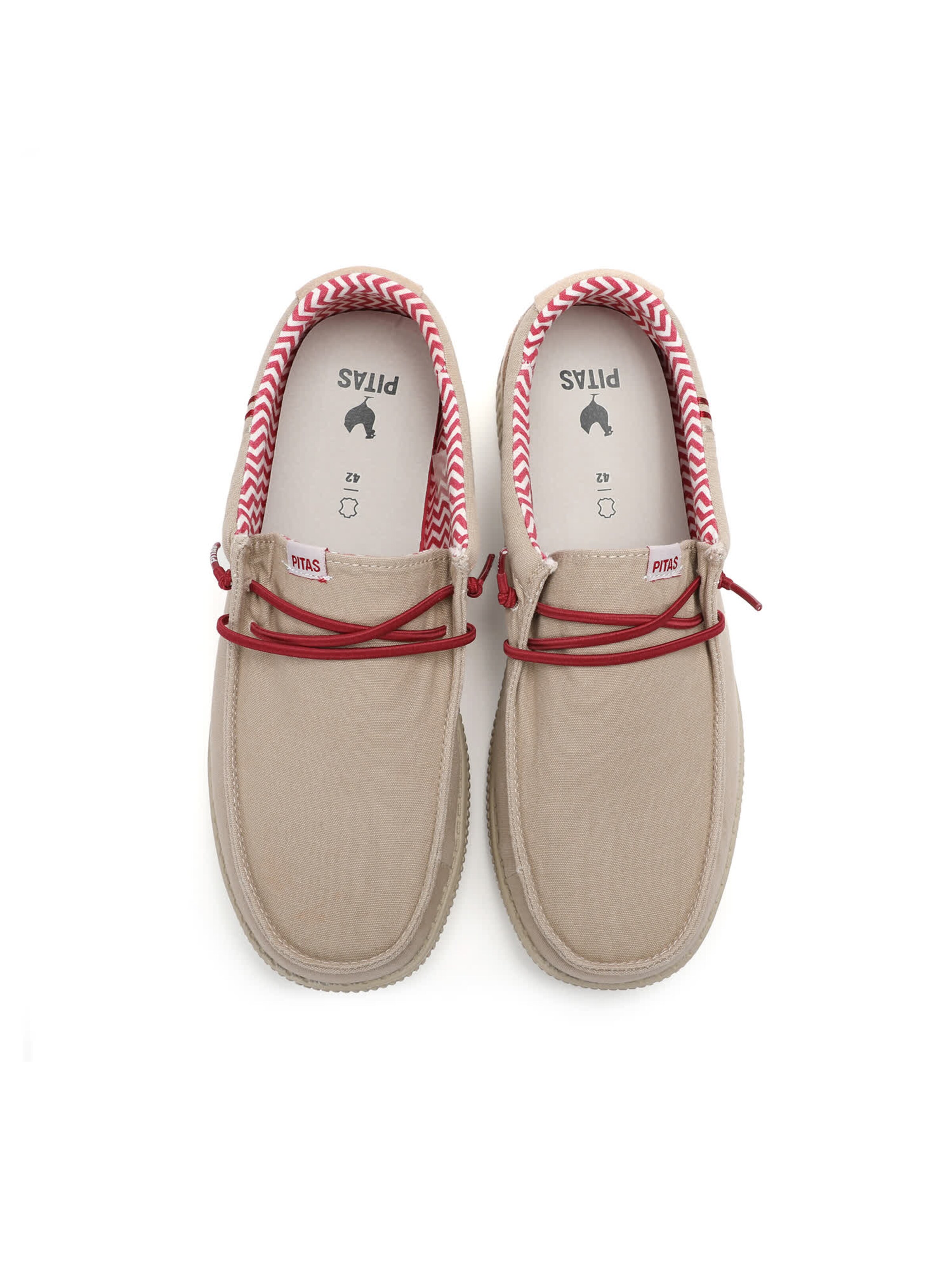 Walk In Pitas Moccasin 'Ledro' in Beige: top