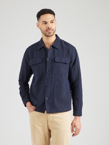 SELECTED HOMME Regular fit Button Up Shirt 'SLH-Leroy Sun' in Blue: front