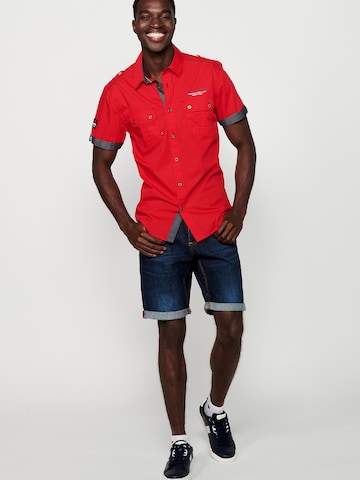 KOROSHI - Regular Fit Camisa em vermelho