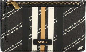 FOSSIL Key Ring 'Logan' in Black: front