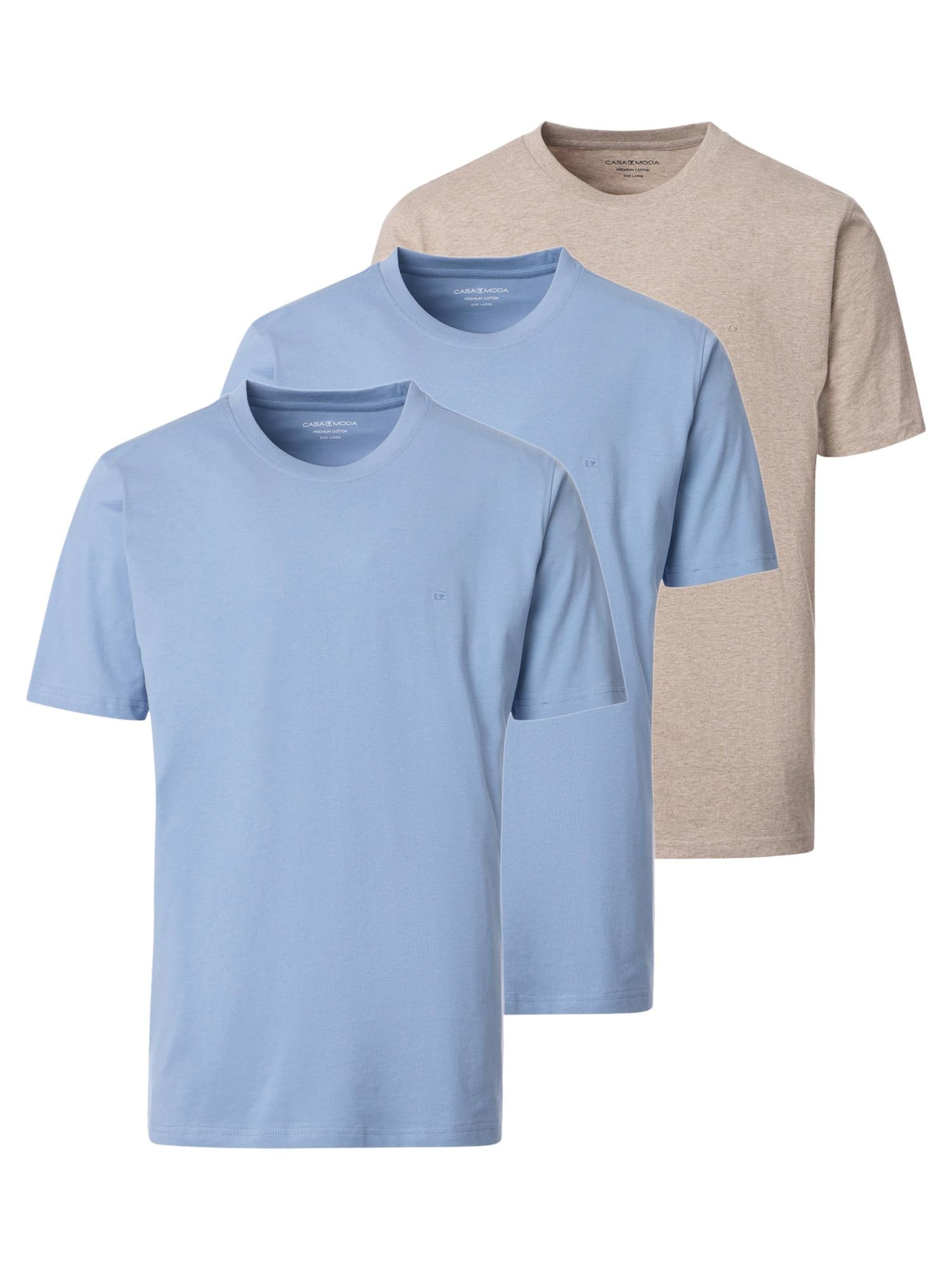 CASAMODA Shirt 'Basic' in Blue: front