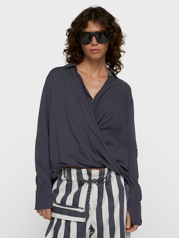 10Days Blouse in Grey: front