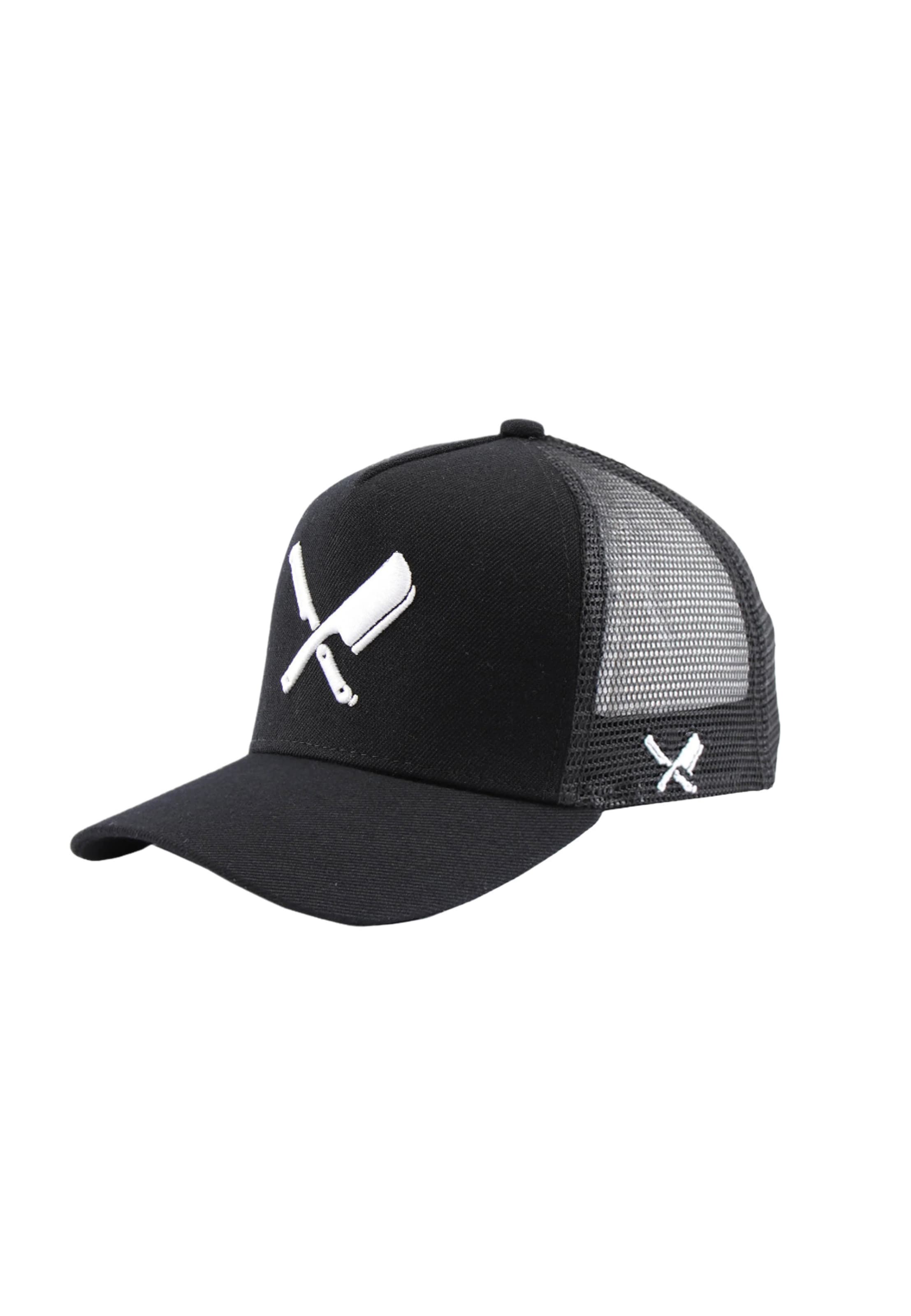 Distorted People Cap 'Blades' in Black: front