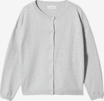 MANGO KIDS Knit Cardigan in Grey: front