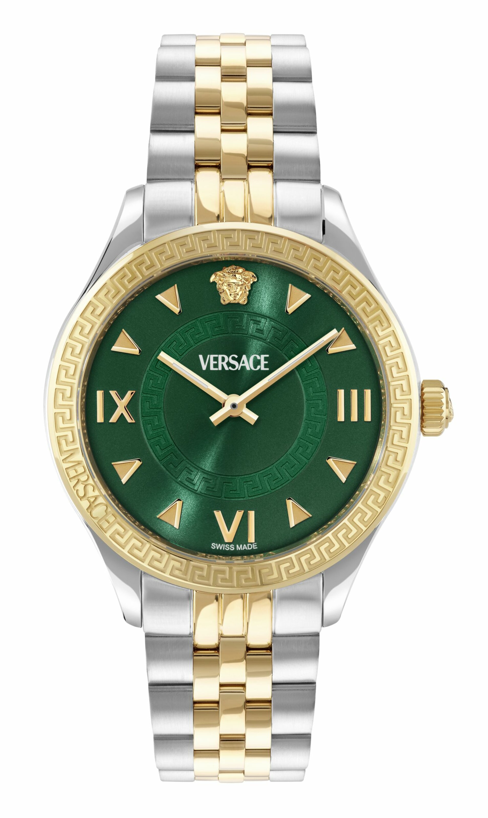 VERSACE Analog Watch in Gold / Emerald / Silver, Item view