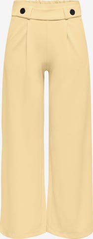 JDY Wide Leg Laskoshousut 'JDYGeggo' värissä keltainen: etupuoli