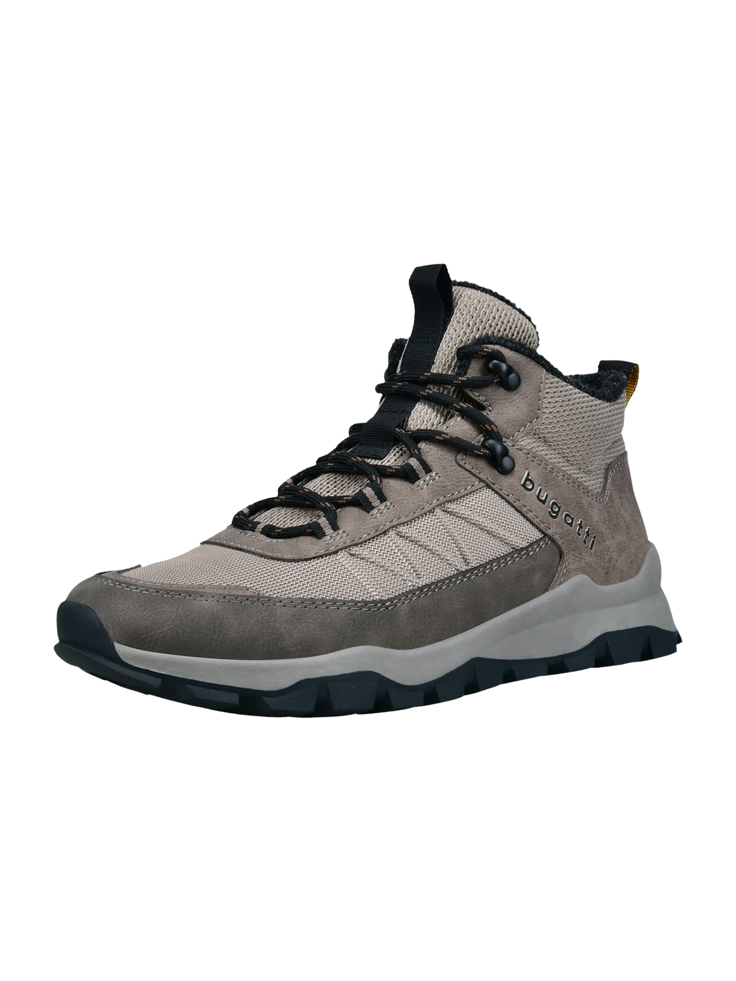 Bocanci cu șireturi de la bugatti pe gri: față