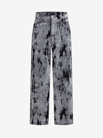 YVZ Denim Baggy Jeans 'Moon' in Grey: front