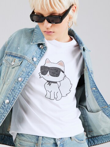 Karl Lagerfeld T-Shirt 'Ikonik 2.0' in Weiß