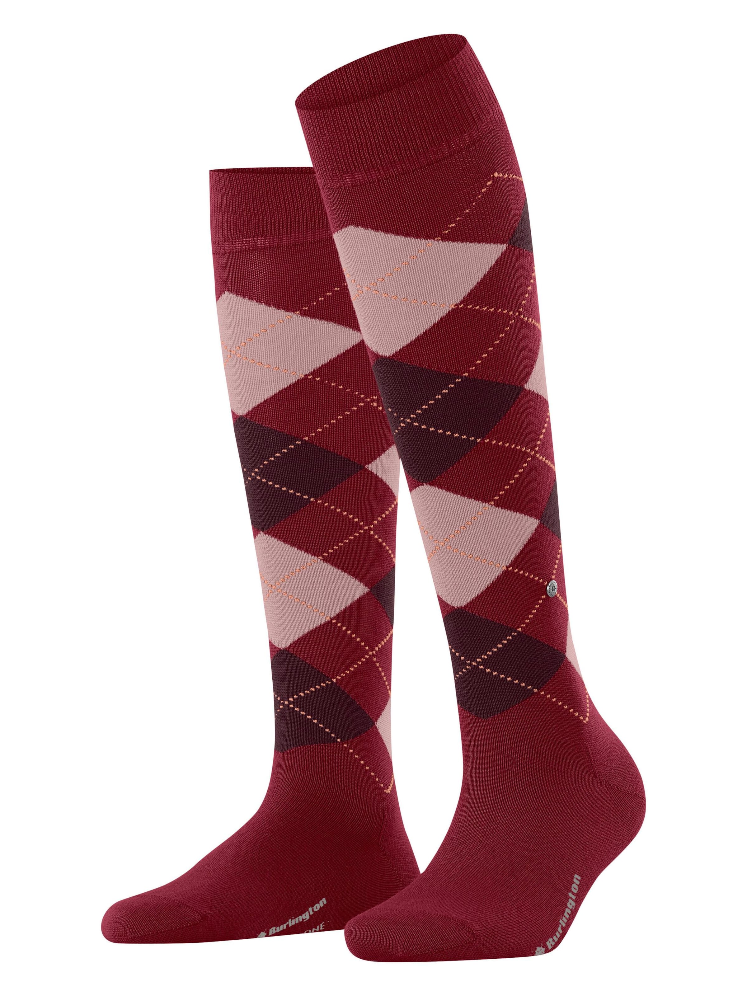 BURLINGTON Overknee Strümpfe 'Marylebone'‌‌‌‌ in Rot: Vorderseite