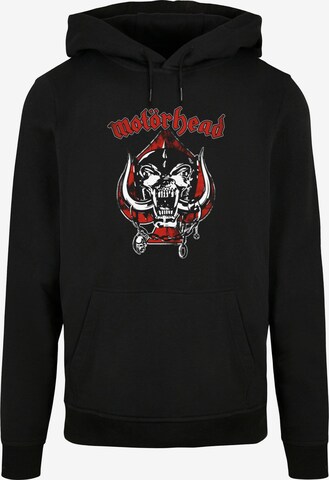 Merchcode Sweatshirt 'Motorhead - Spade Warpig' in Zwart: voorkant