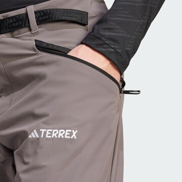 ADIDAS TERREX Regular Workout Pants 'Xperior' in Brown