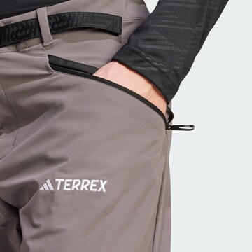 ADIDAS TERREX Regular Outdoor trousers 'Xperior' in Brown