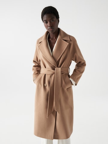 Salsa Jeans Wintermantel in Bruin: voorkant